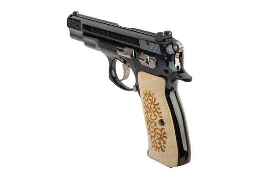 CZ 75 B 45th anniversary pistol with wooden grips